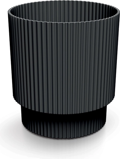 Plastikblomsterpotte Milly 19,5 cm – kulfarve