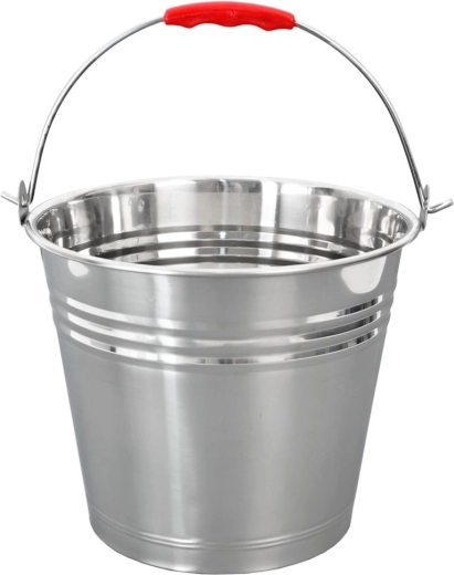 Rustfrit stålvandspand 10 l