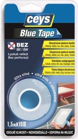 Dobbeltsidet monteringstape BLUE CEYS 19 mm × 1,5 m