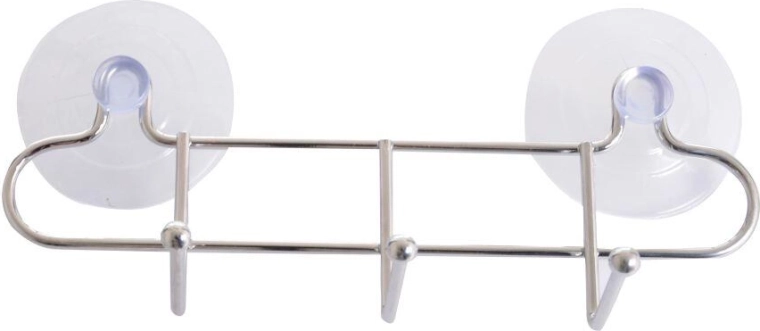 Badeværelseskrog med 3 knager, krom