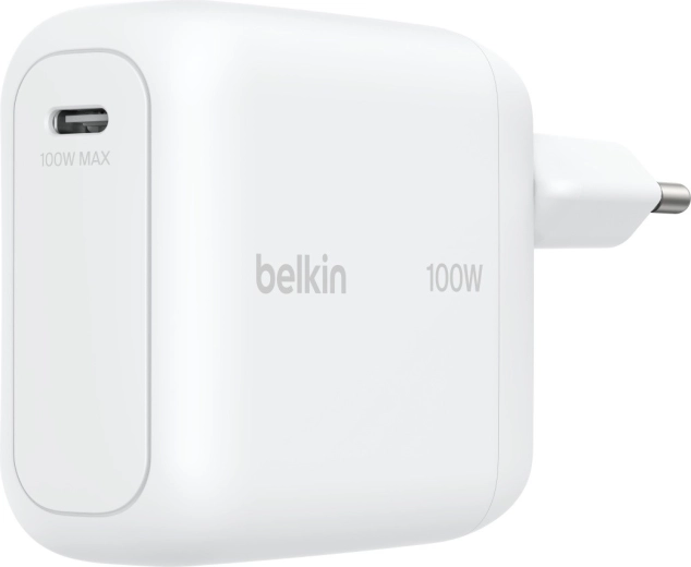 Belkin USB-C GaN-netoplader 100 W med sammenfoldeligt stik