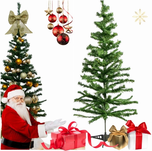 Kunstigt juletræ, ædelgran, med fod, 90 cm