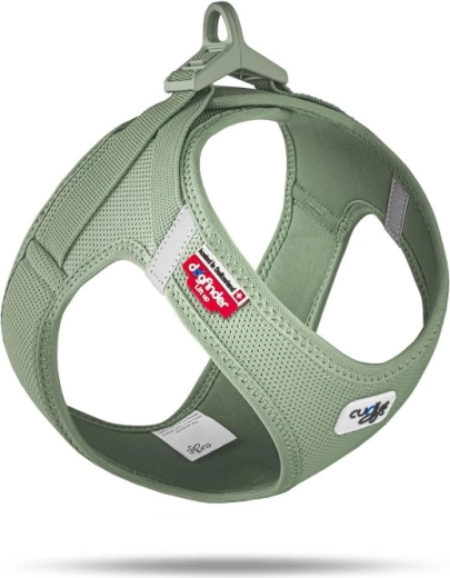 Curli hundesele med spænde Air-Mesh Olive XL (12–18 kg)