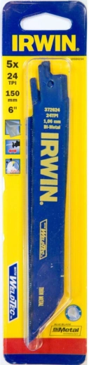 Savklinge til metal til bajonetsav 150 mm, 24 TPI (5 stk) IRWIN
