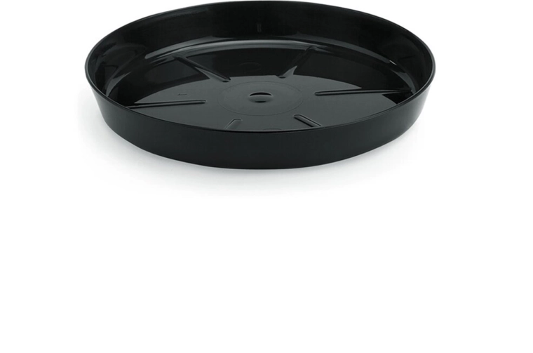 Underkop til urtepotte Lamela Magnolia, sort, diameter 11,2 cm