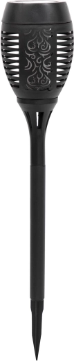 Solcelledrevet havelampe med flammeeffekt, 10 LED, 40 cm, IP44