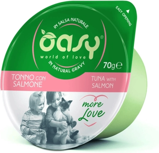 Oasy More Love tun og laks bæger 70 g