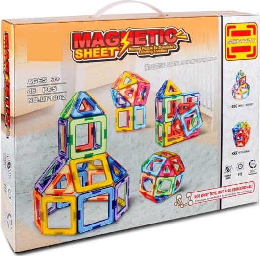 Magnetisk byggesæt Magnetic Sheet – 46 dele