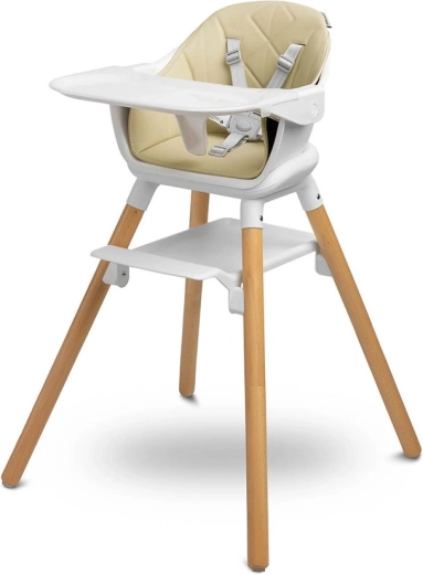 CARETERO Bravo høj barnestol beige