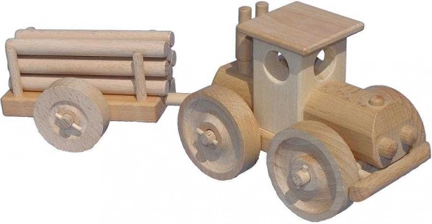 Trætraktor med tømmeranhænger CEEDA CAVITY – natur