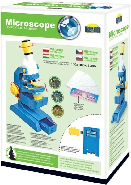 Børnemikroskop 100×/400×/1200× med to okulærer