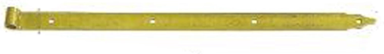 Båndhængsel 600 × 40 × 5 mm, tapdiameter 16 mm, gulforzinket