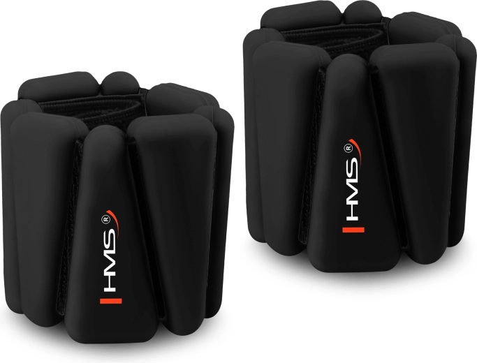 Silikonevægte til håndled og ankler HMS SNK01 2 × 0,5 kg – sorte