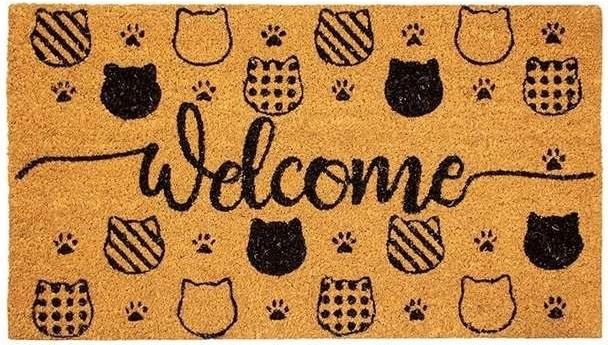 Dørmåtte Welcome Cats 40 × 70 cm