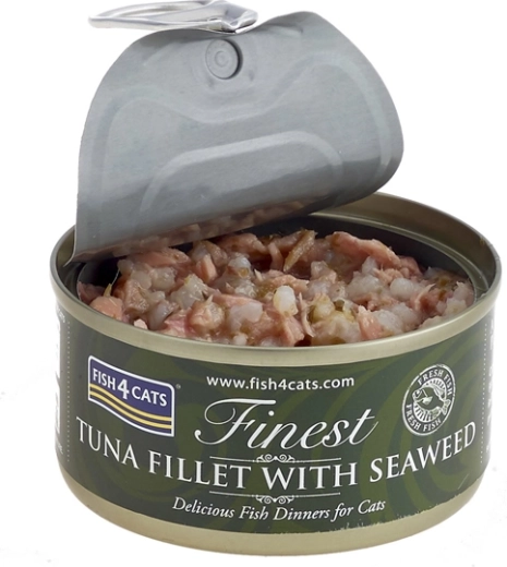 Kattefoder på dåse tun med tang 70 g