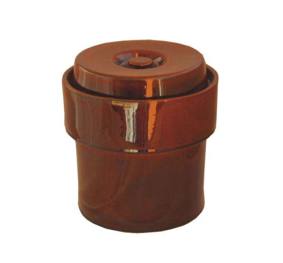 Hermetisk keramisk fermenteringskrukke 5 l – honningglasur