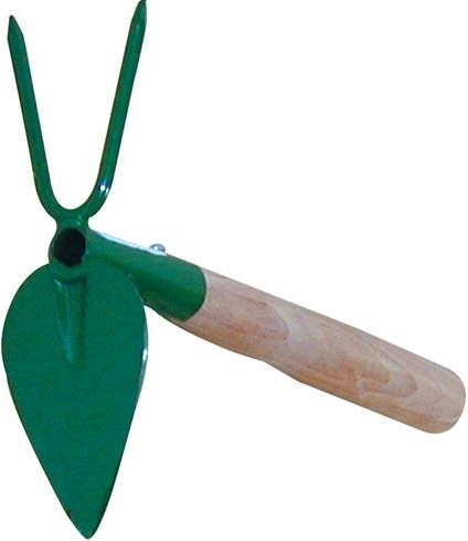 Hakkejern hjerteform med to spidser med skaft 24 cm