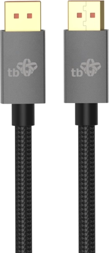 DisplayPort 2.1-kabel med aluminiumstik 2 m