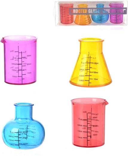 Shotsglas i UH-plast kemiker 50 ml (4 stk.)