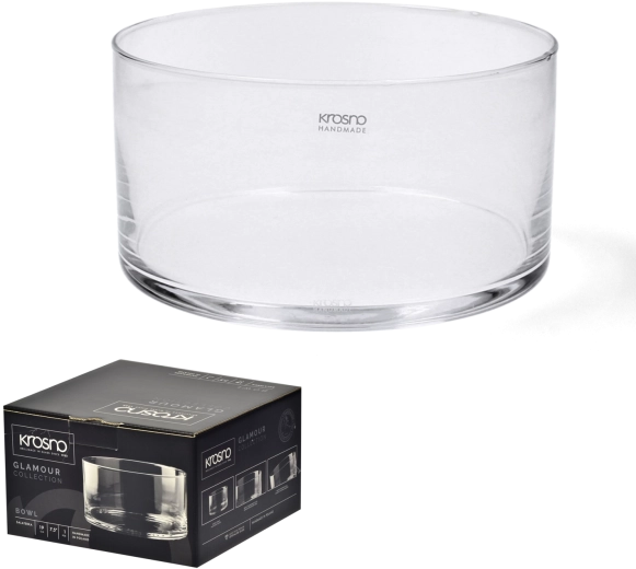 Glas salatskål Krosno Glamour 19 cm
