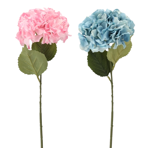 Syntetisk hortensia – dekorativ gren 69 cm