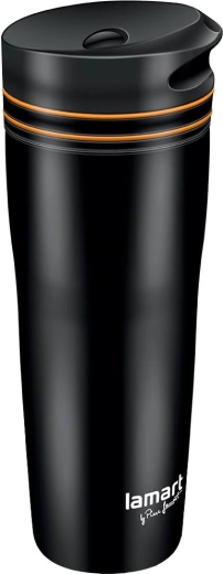 Lamart-termokrus 360 ml sort/orange