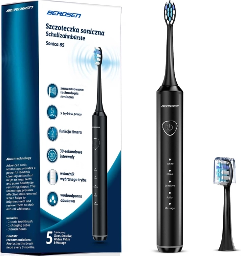 Sonicare tandbørste Berdsen Sonica B5 sort