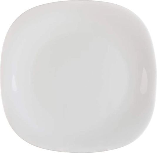 Desserttallerken Parma 20 × 20 cm glas hvid