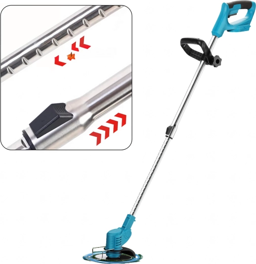 Batteridrevet græstrimmer – kraftigt sæt med udskiftelige klinger