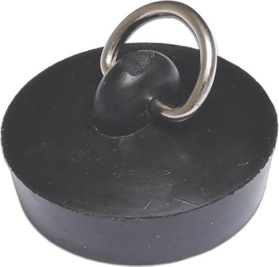 Gummiprop til vask 43 mm med metaløje, sort