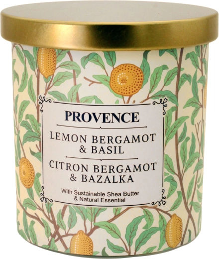 Duftlys i glas bergamot og basilikum 30 t