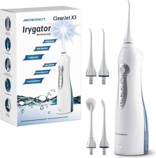 Trådløs dentalirrigator Berdsen ClearJet X3