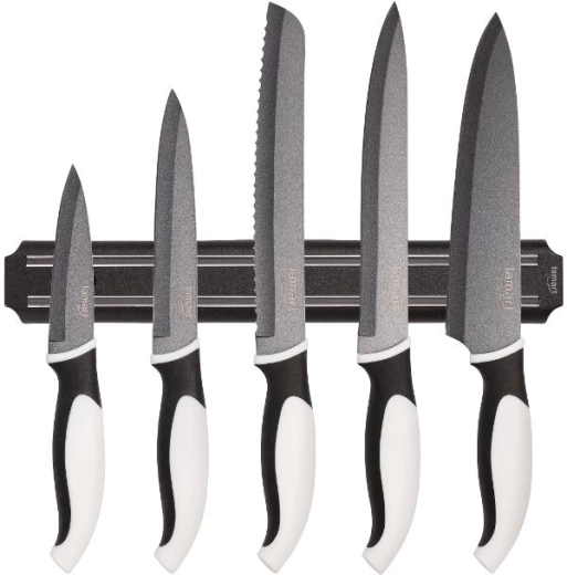 Lamart Precis sæt med 5 knive og magnetisk knivliste