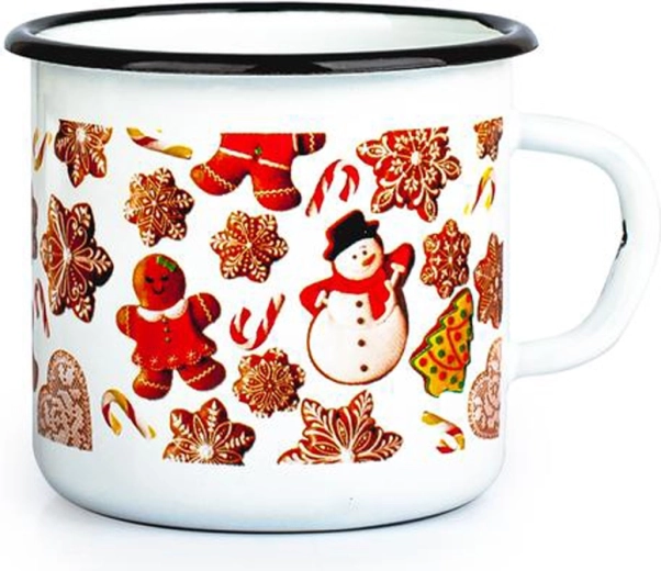 Emaljeret krus TORO 370 ml med honningkagemotiv