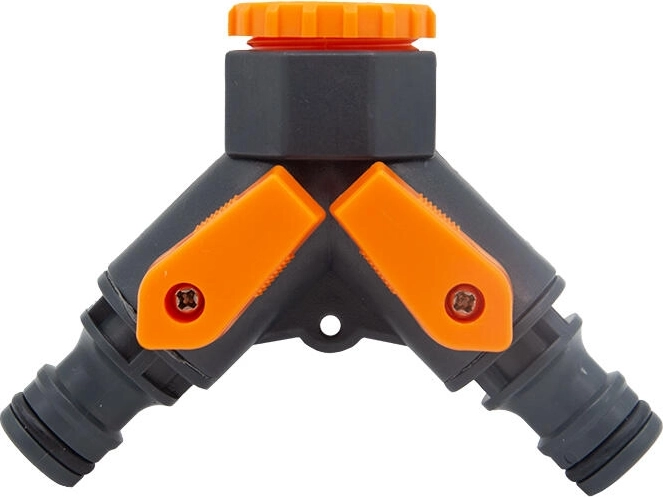 Y-fordeler til havevand med ventiler, 2-vejs 1/2" og 3/4"