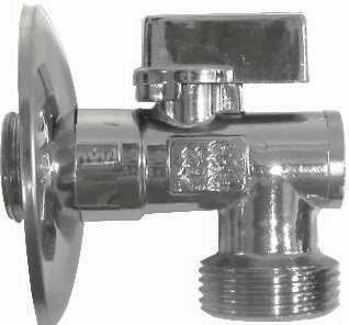 Vaskemaskineventil med kontraventil og filter 1/2" x 3/4"