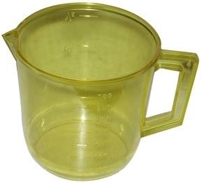 Beholder til håndmikser 0,75 l, plast, transparent