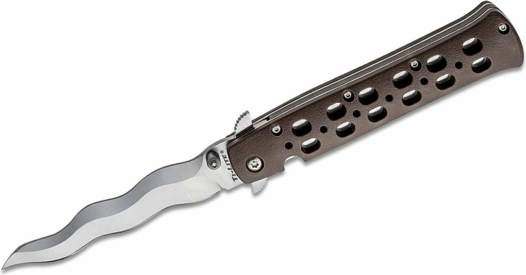 Foldekniv Cold Steel Ti-Lite Kris 10,2 cm, brun, Zy-Ex