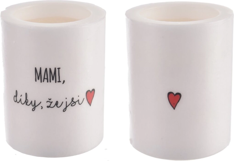 Duftlys i glas „Mor, tak fordi du er“