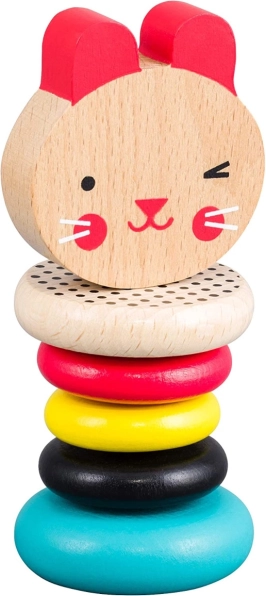 Petit Collage træ-rangle kanin