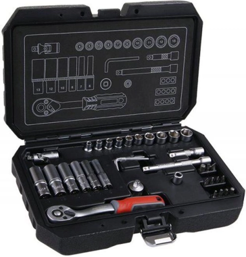 Topnøglesæt 1/4" 36 dele FESTA