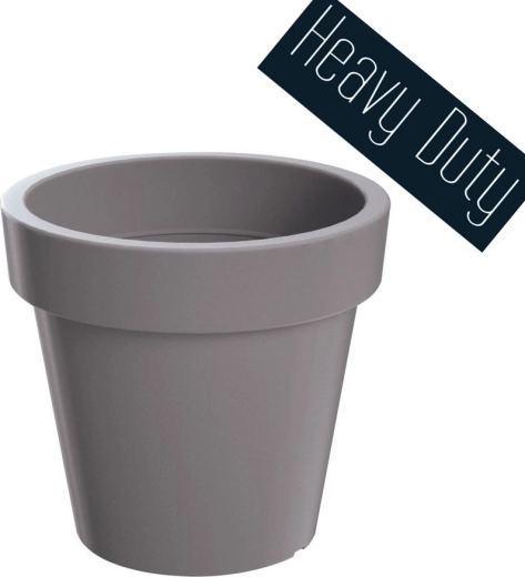 Plantekrukke Lexo Round 80 cm – grå sten