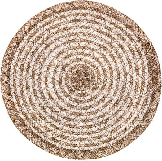 Rundt jute-bordskån LINEN 38 cm