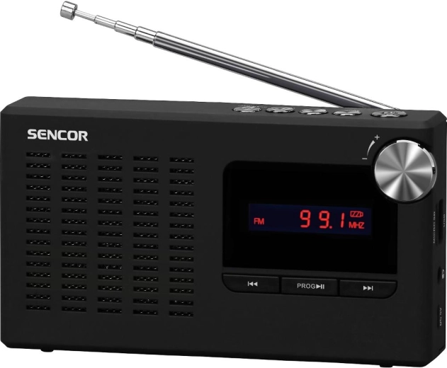Bærbar FM-radio Sencor med USB og Micro SD