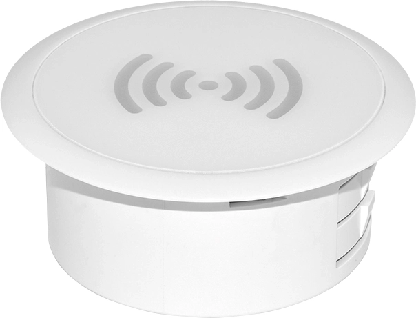 Solight indbygget trådløs Qi-oplader 15 W hvid