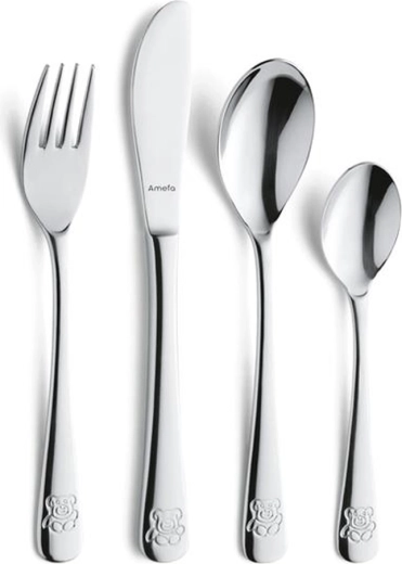 Amefa Bamse børnebestik sæt 4 stk