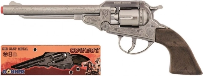 Metal cowboy-revolver til 8 skud GONHER