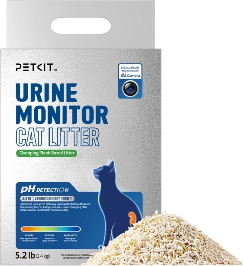 Petkit Urine Monitor – klumpende plantebaseret kattegrus med pH-indikation - 1 stk.