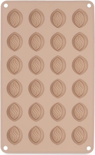 Silikoneform til chokoladetrøfler, beige, 27,5 × 17 × 1,5 cm