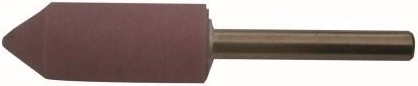 Cylindrisk slibestift med spids 16 × 40 mm, skaft 6 mm, korn 80